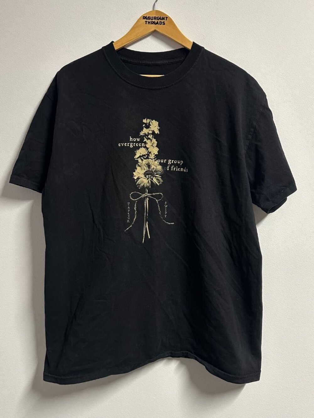 Taylor Swift Evermore Shirt Rare How Evergreen Our Group of Friends Size XL